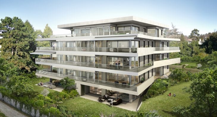 Residence Cyrano Pully Vue Facade